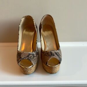 Jimmy Choo Peeptoe Wedges